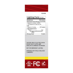 Satco - S12496 - Light Bulb - Clear