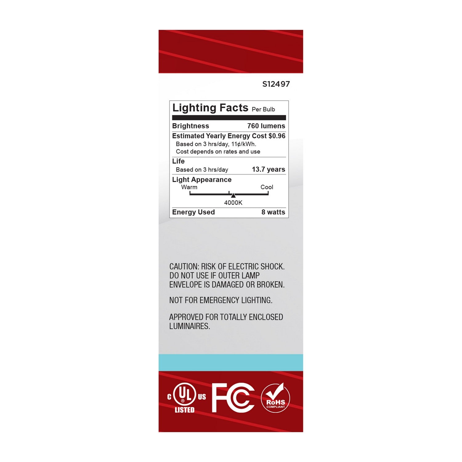Satco - S12497 - Light Bulb - Frost