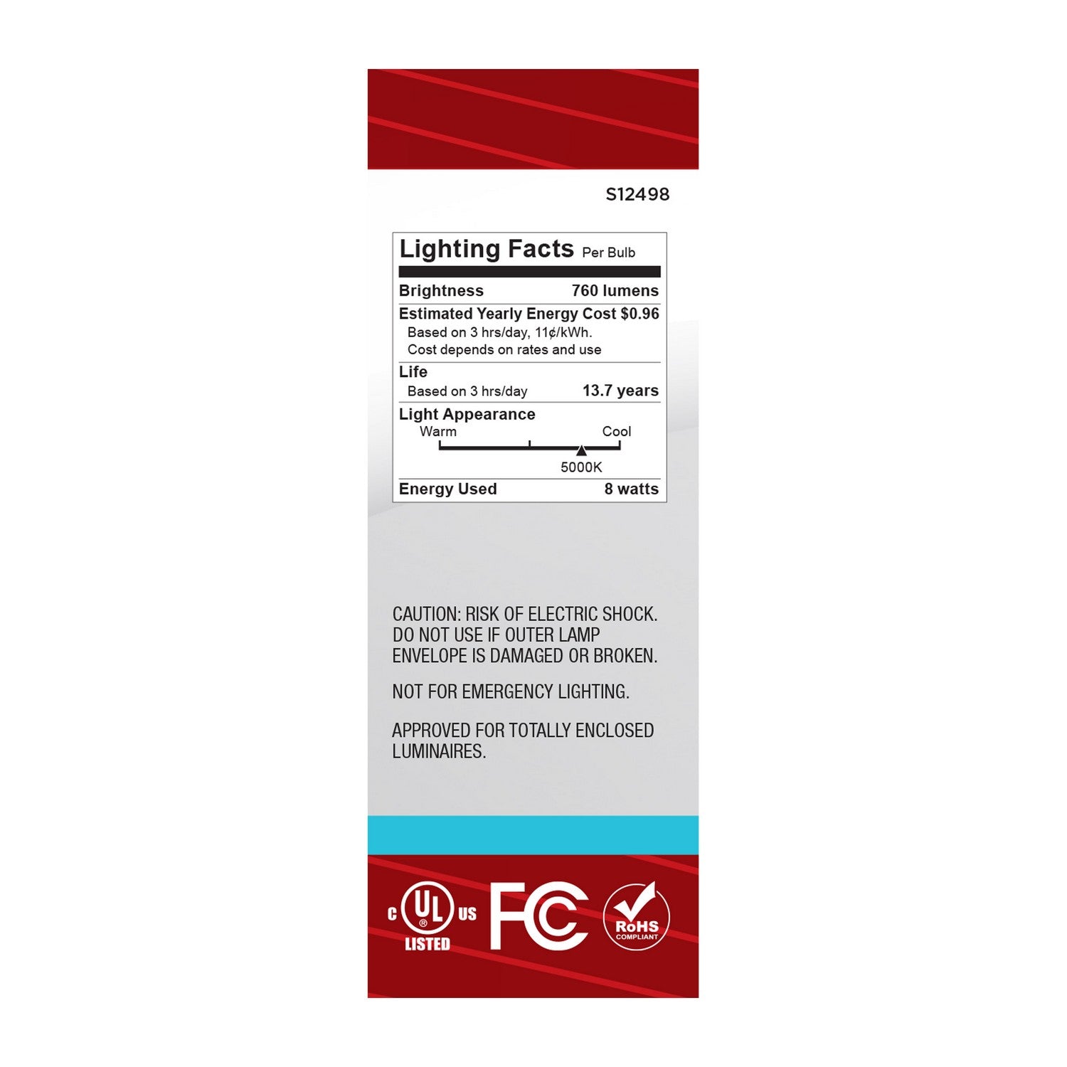 Satco - S12498 - Light Bulb - Frost