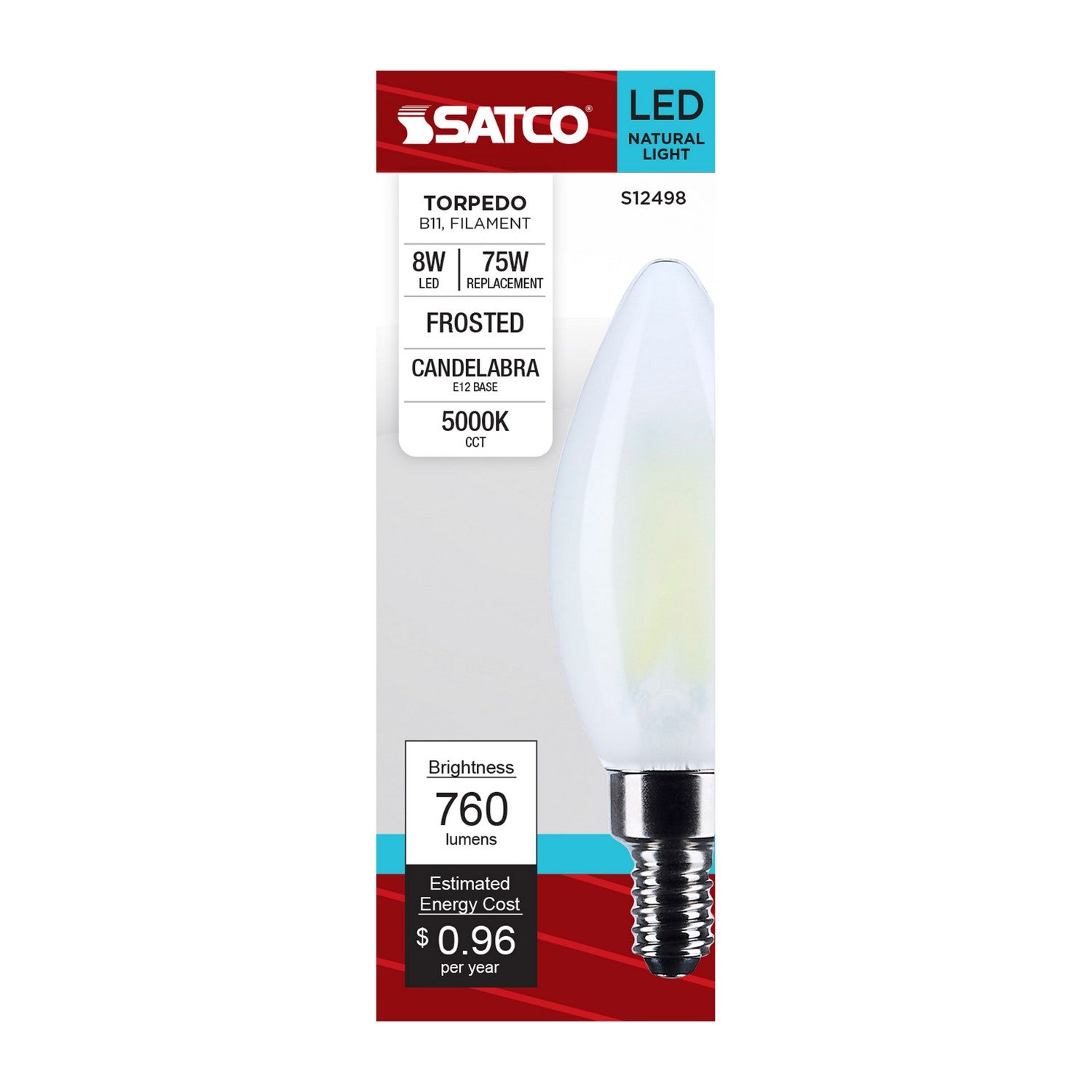 Satco - S12498 - Light Bulb - Frost