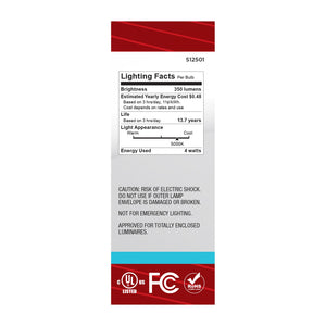 Satco - S12501 - Light Bulb - Clear