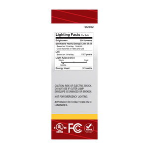 Satco - S12502 - Light Bulb - Clear