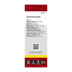 Satco - S12503 - Light Bulb - Clear
