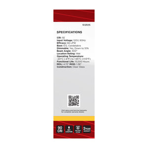 Satco - S12505 - Light Bulb - Clear