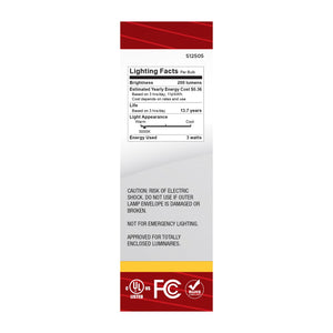 Satco - S12505 - Light Bulb - Clear