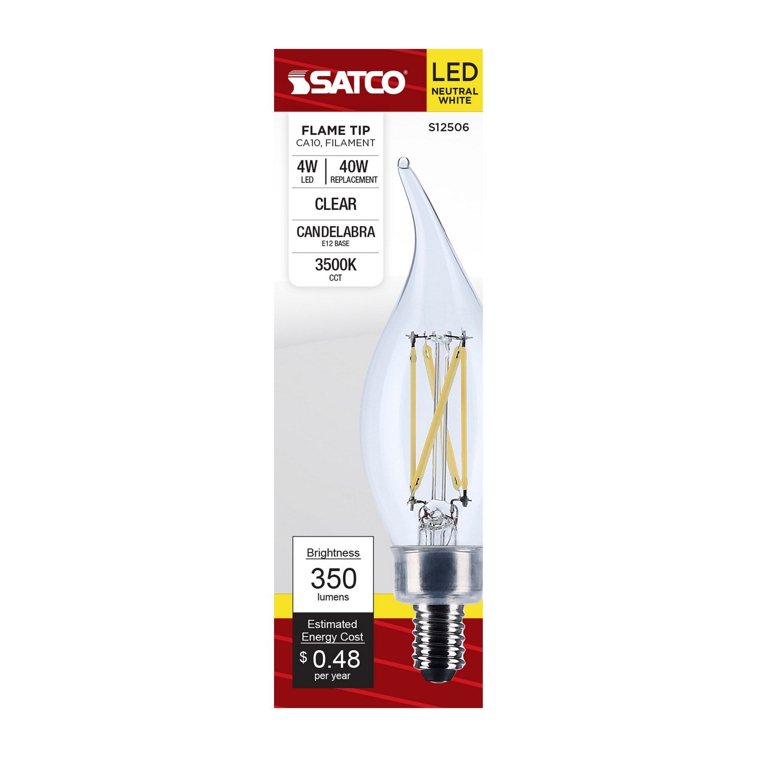 Satco - S12506 - Light Bulb - Clear