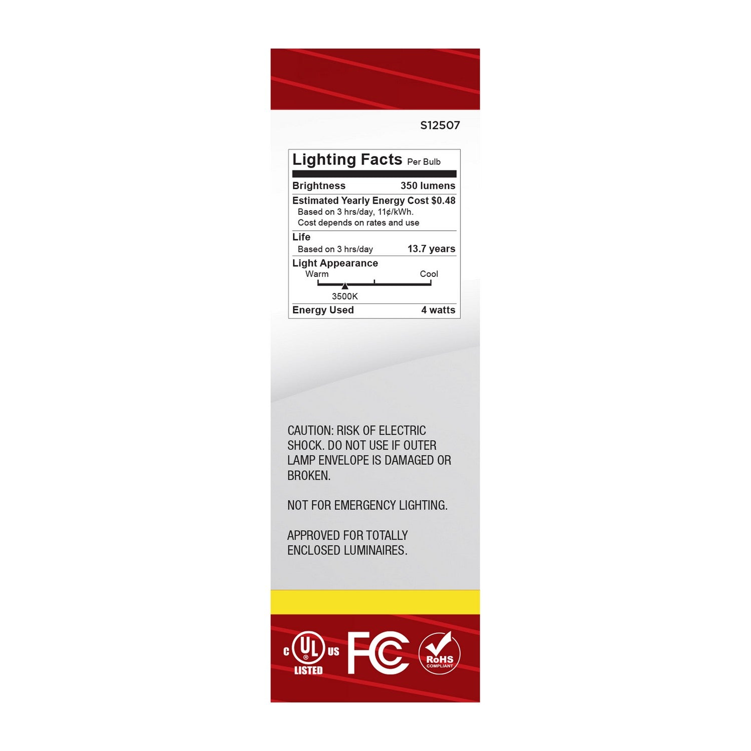 Satco - S12507 - Light Bulb - Frost