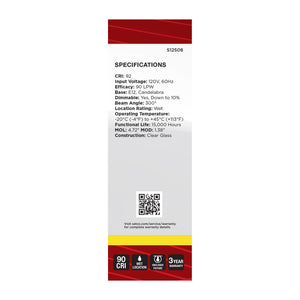 Satco - S12508 - Light Bulb - Clear