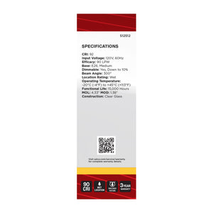 Satco - S12512 - Light Bulb - Clear