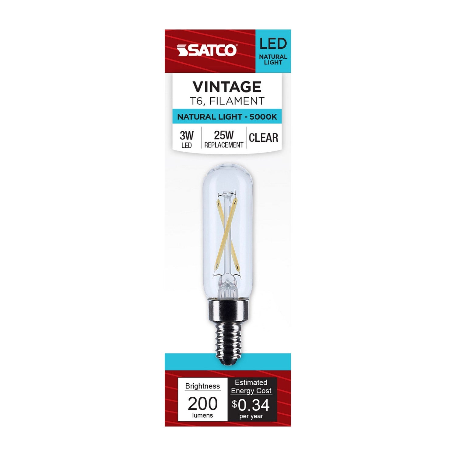 Satco - S12519 - Light Bulb - Clear