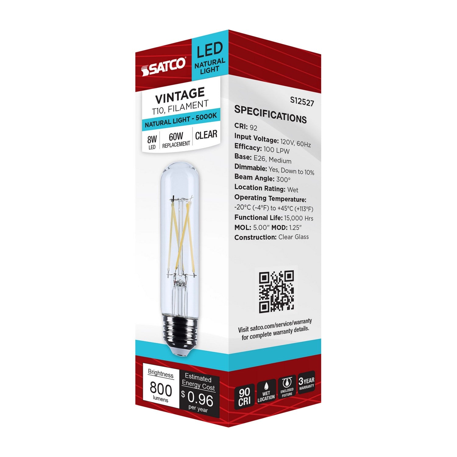 Satco - S12527 - Light Bulb - Clear