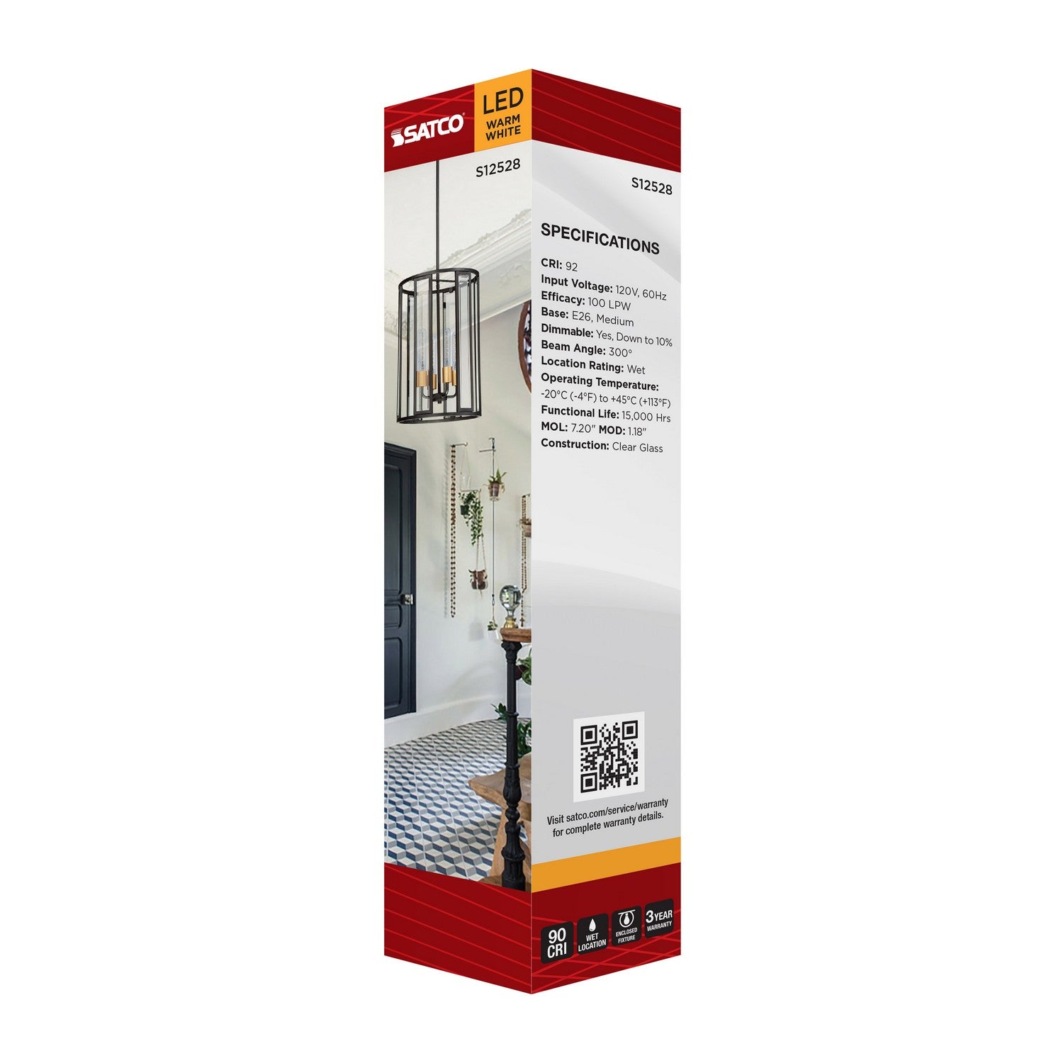 Satco - S12528 - Light Bulb - Clear