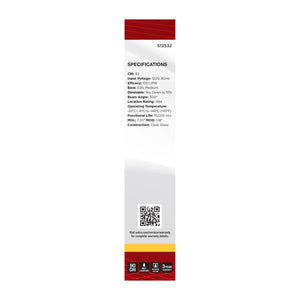 Satco - S12532 - Light Bulb - Clear