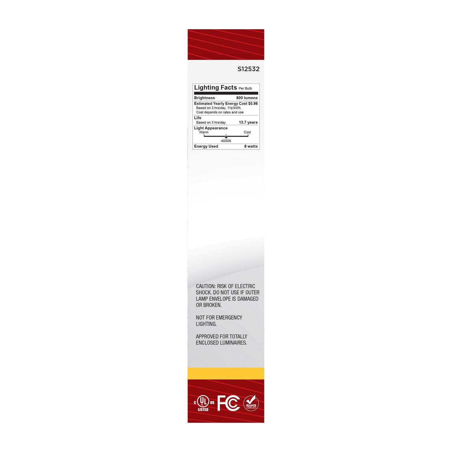 Satco - S12532 - Light Bulb - Clear