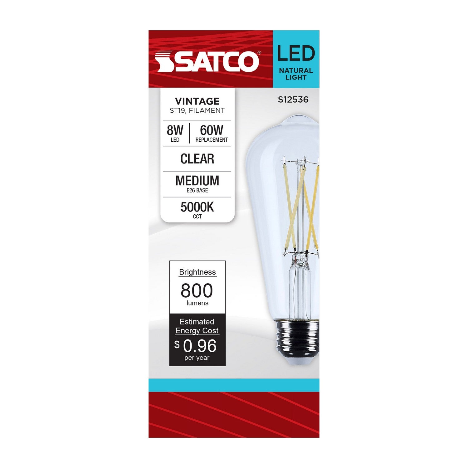 Satco - S12536 - Light Bulb - Clear