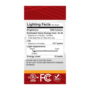 Satco - S12539 - Light Bulb - Silver