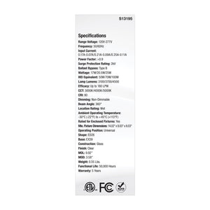 Satco - S13195 - Light Bulb - Clear