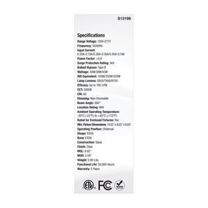 Satco - S13196 - Light Bulb - Clear