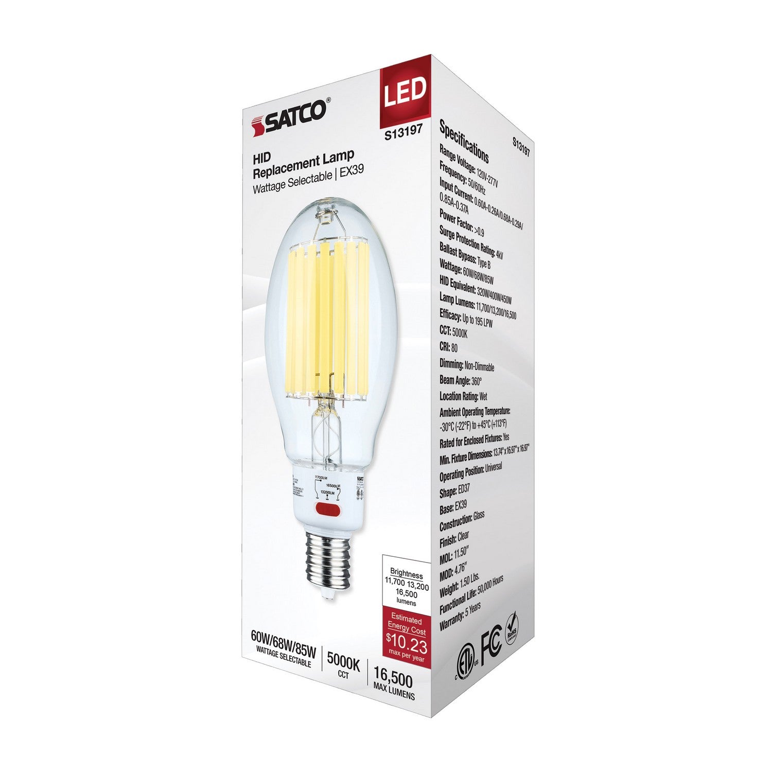 Satco - S13197 - Light Bulb - Clear
