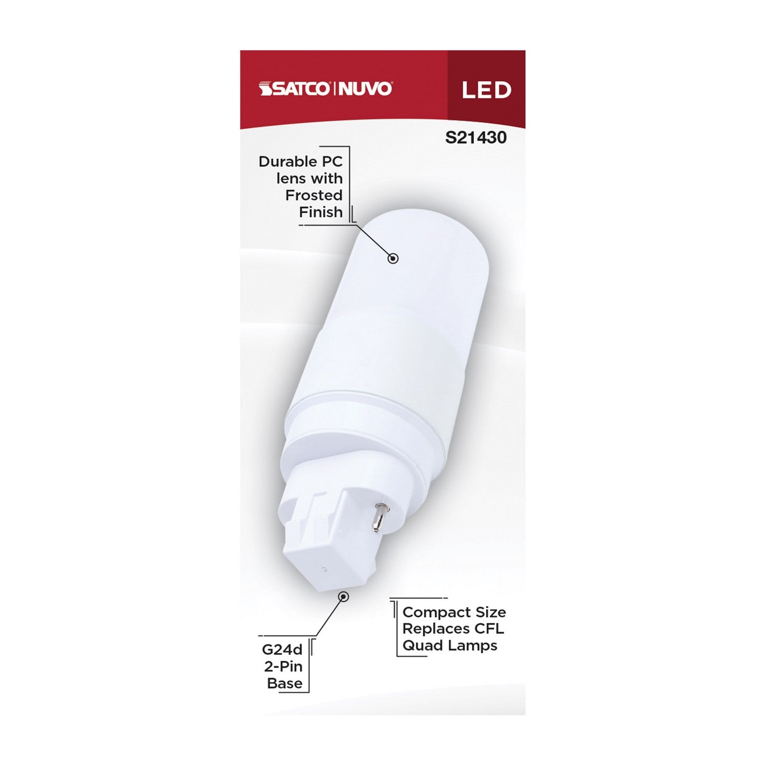 Satco - S21430 - Light Bulb - Frost
