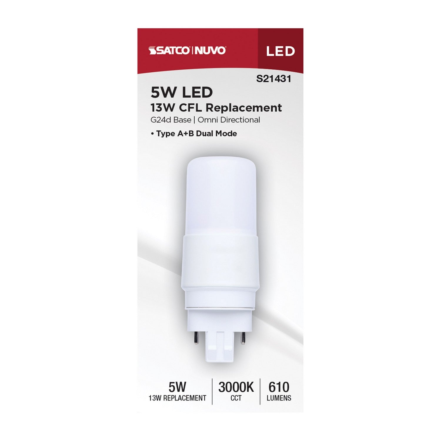 Satco - S21431 - Light Bulb - Frost
