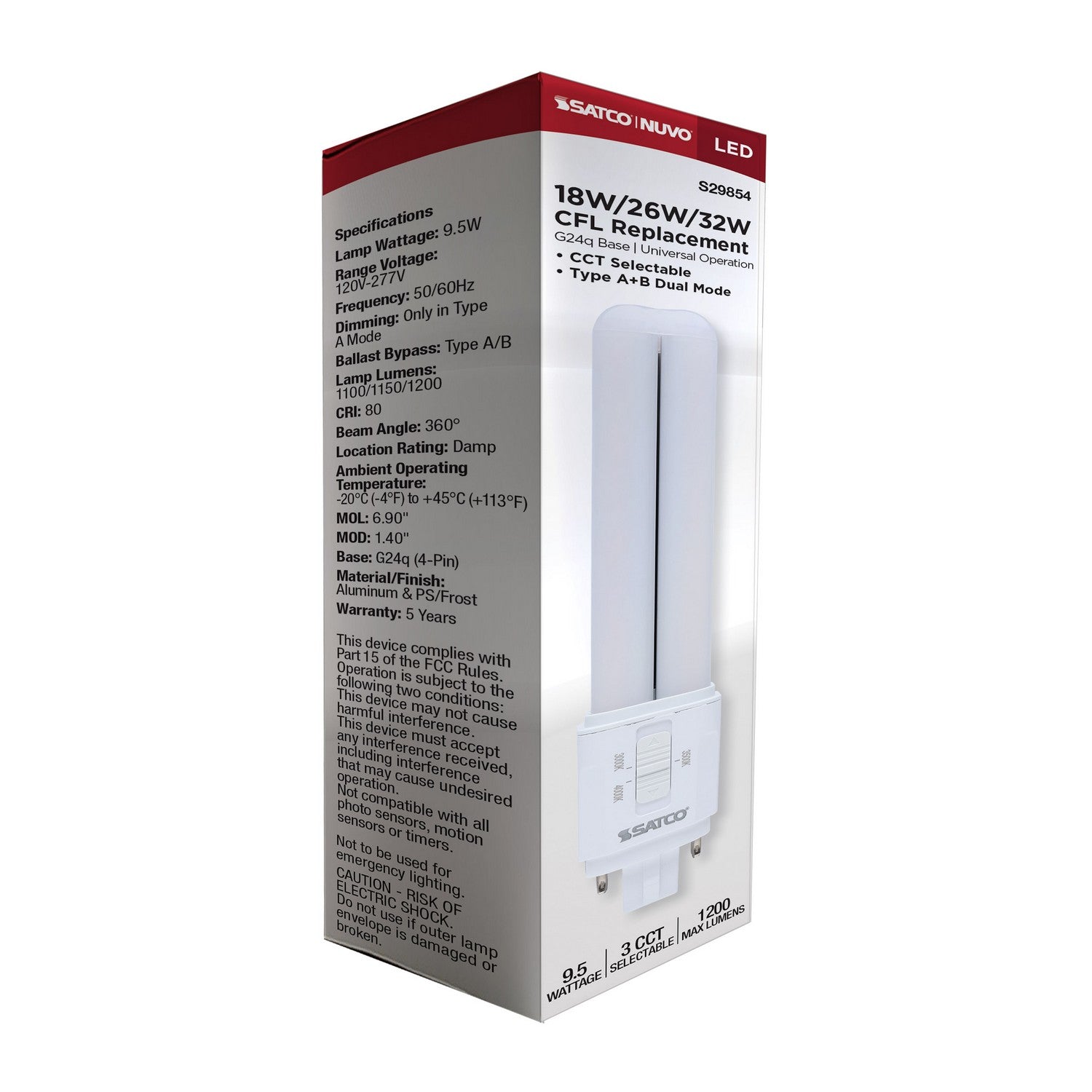 Satco - S29854 - Light Bulb - Frost