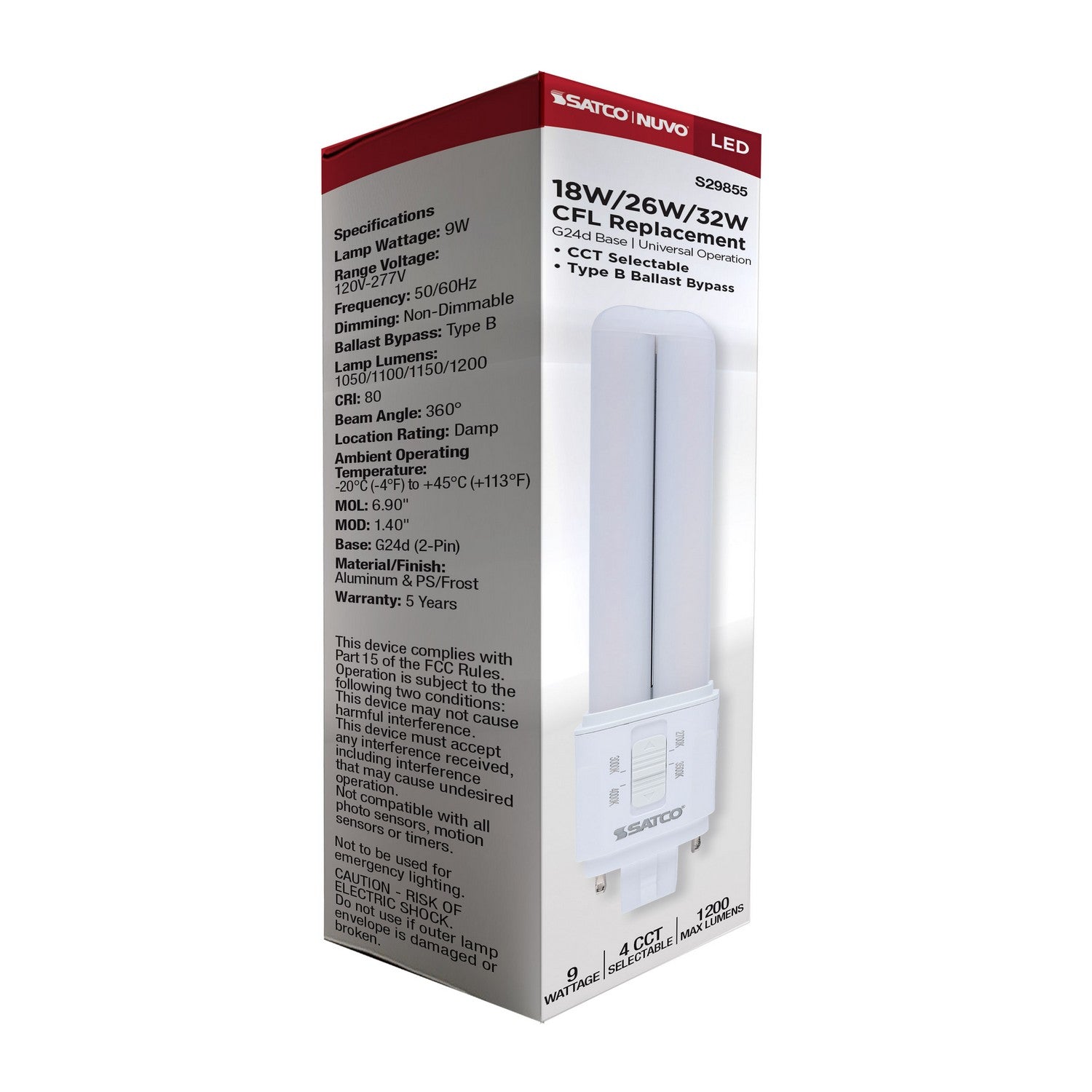 Satco - S29855 - Light Bulb - Frost
