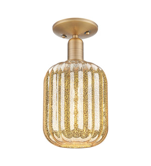 Innovations - 716-1C-BB-G460-7ME - One Light Semi-Flush Mount - Arcadia - Brushed Brass