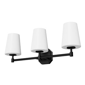 Hunter - 48055 - Three Light Bathroom Vanity - Nolita - Matte Black