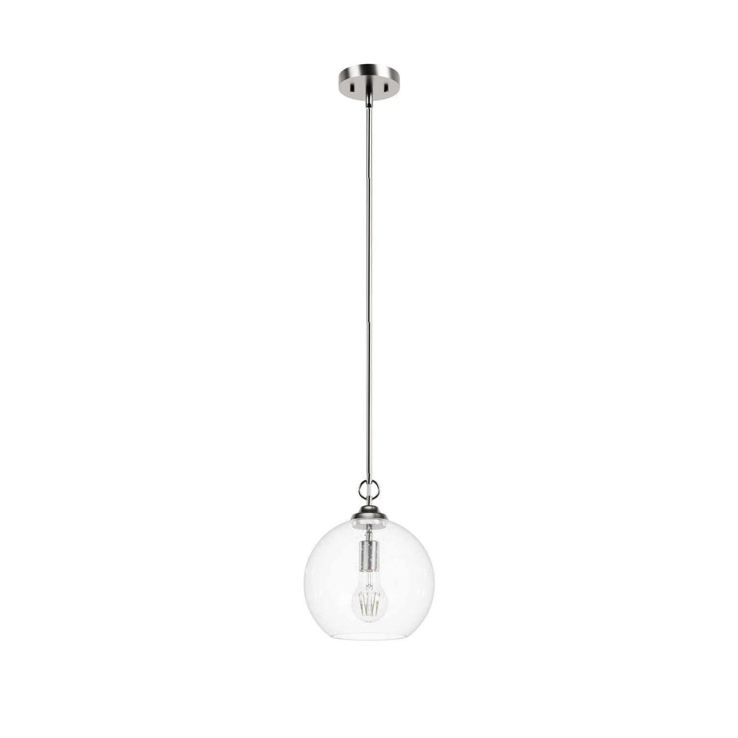 Hunter - 48060 - One Light Pendant - High Oaks - Brushed Nickel