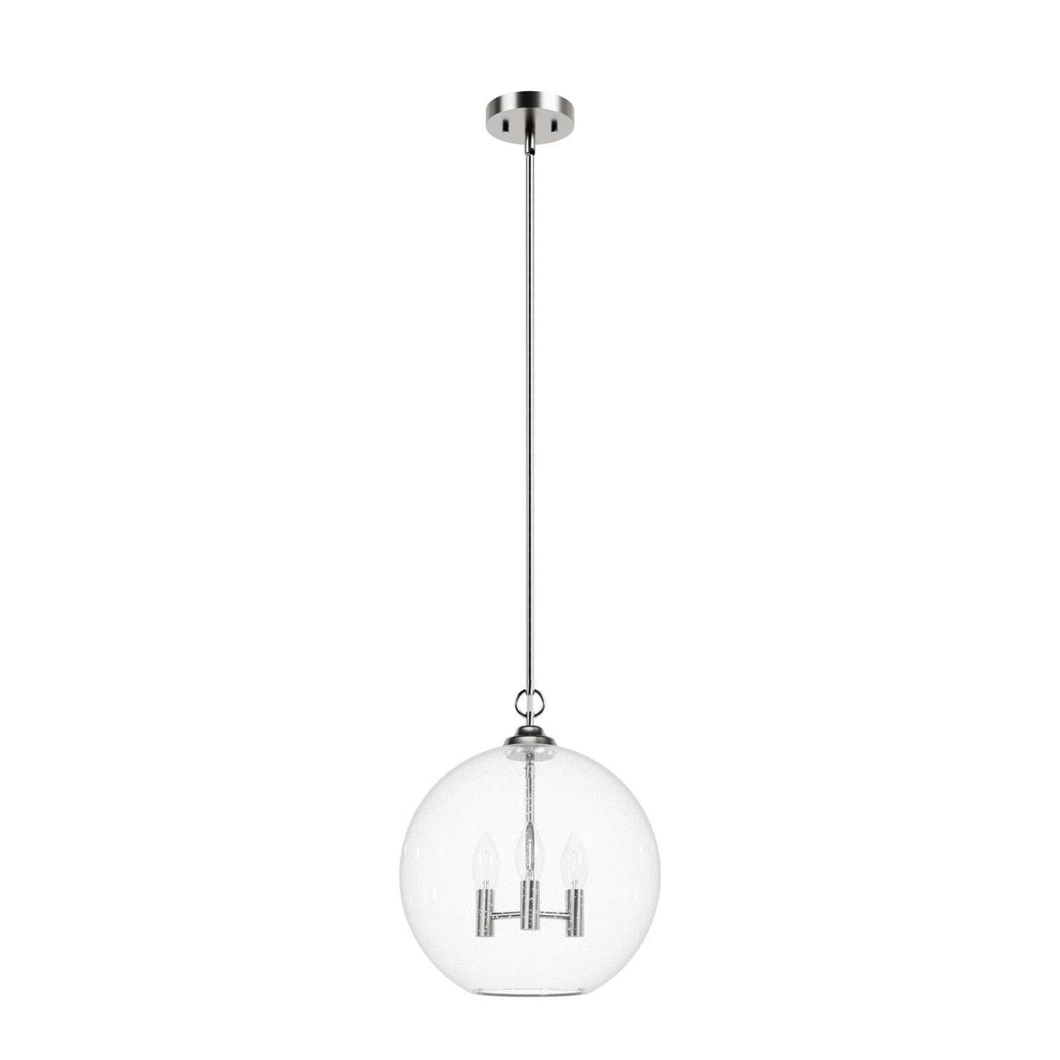 Hunter - 48061 - Three Light Pendant - High Oaks - Brushed Nickel