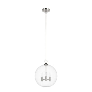 Hunter - 48061 - Three Light Pendant - High Oaks - Brushed Nickel