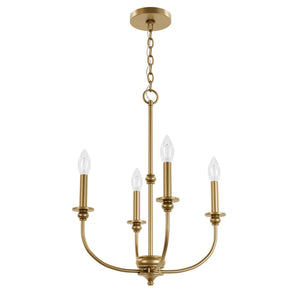 Hunter - 48067 - Four Light Chandelier - Southcrest - Luxe Gold