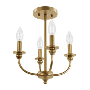 Hunter - 48068 - Four Light Flush Mount - Southcrest - Luxe Gold