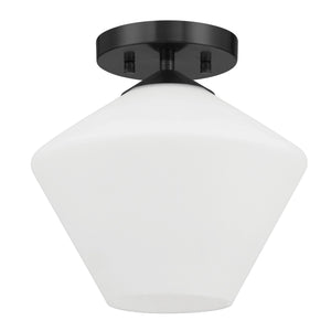 Hunter - 48106 - One Light Flush Mount - Celestial Valley - Matte Black