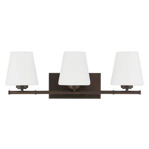Hunter - 48116 - Three Light Bathroom Vanity - Fauna Grove - Matte Bronze