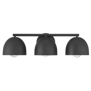 Hunter - 48136 - Three Light Bathroom Vanity - Erling - Matte Black