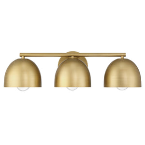 Hunter - 48137 - Three Light Bathroom Vanity - Erling - Luxe Gold