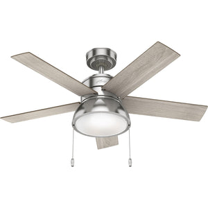 Hunter - 51137 - 44" Ceiling Fan - Lilliput - Brushed Nickel