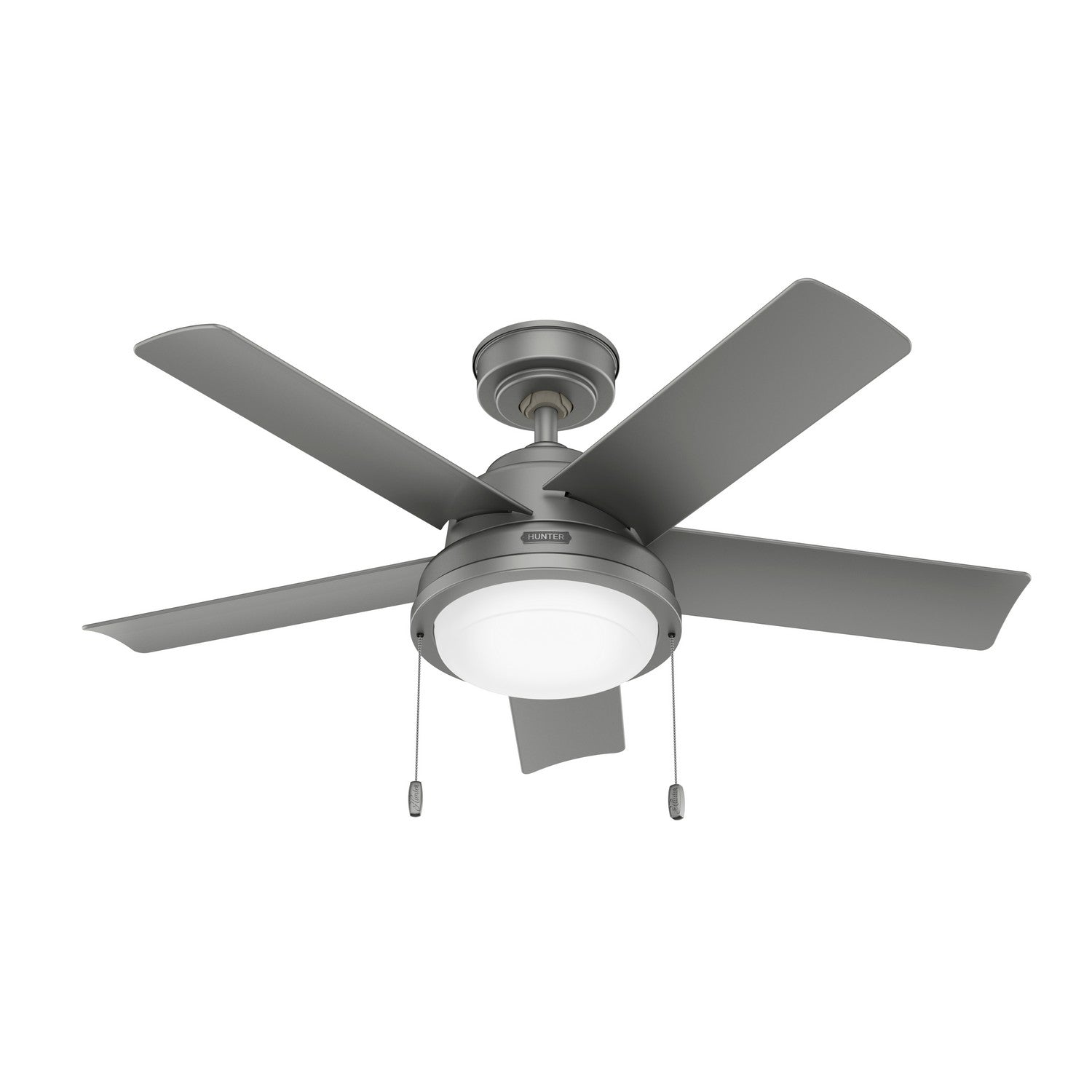 Hunter - 51440 - 44" Ceiling Fan - Seawall - Matte Silver