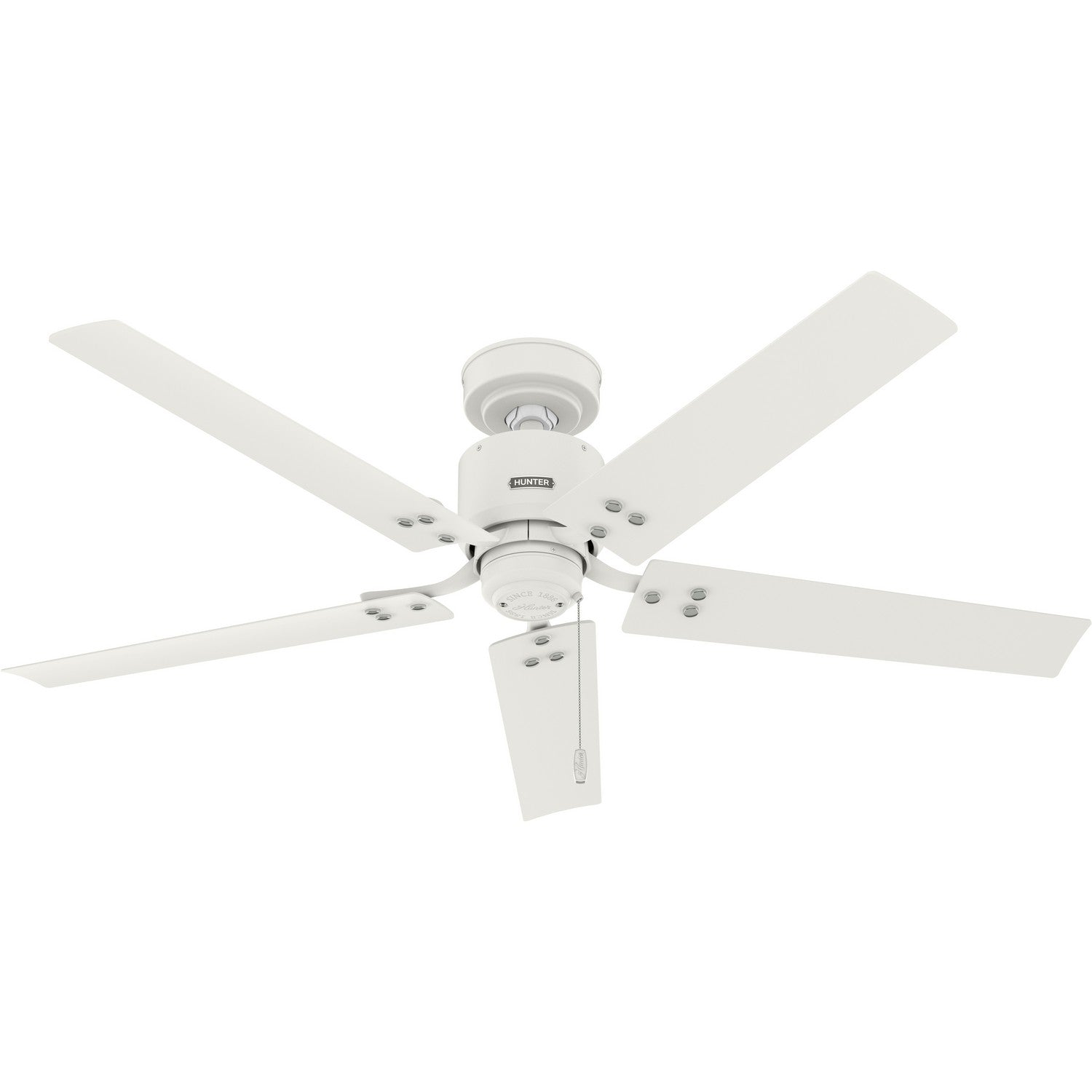 Hunter - 51460 - 52" Ceiling Fan - Windbound - Matte White