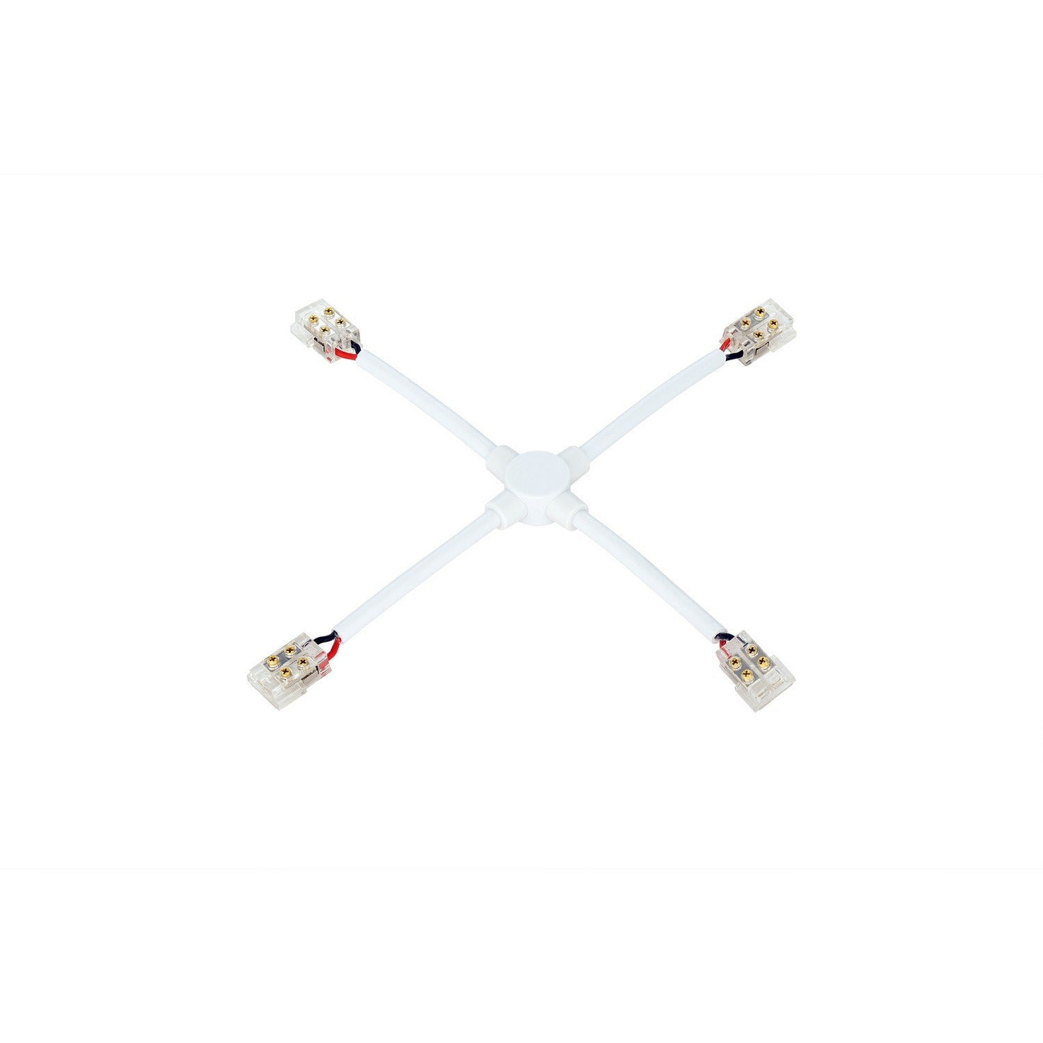W.A.C. Lighting - T24-DU-X-WT - X Connector - Invisiled Duet - WHITE