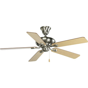 Progress Lighting - P2521-09 - 52"Ceiling Fan - Airpro Signature - Brushed Nickel