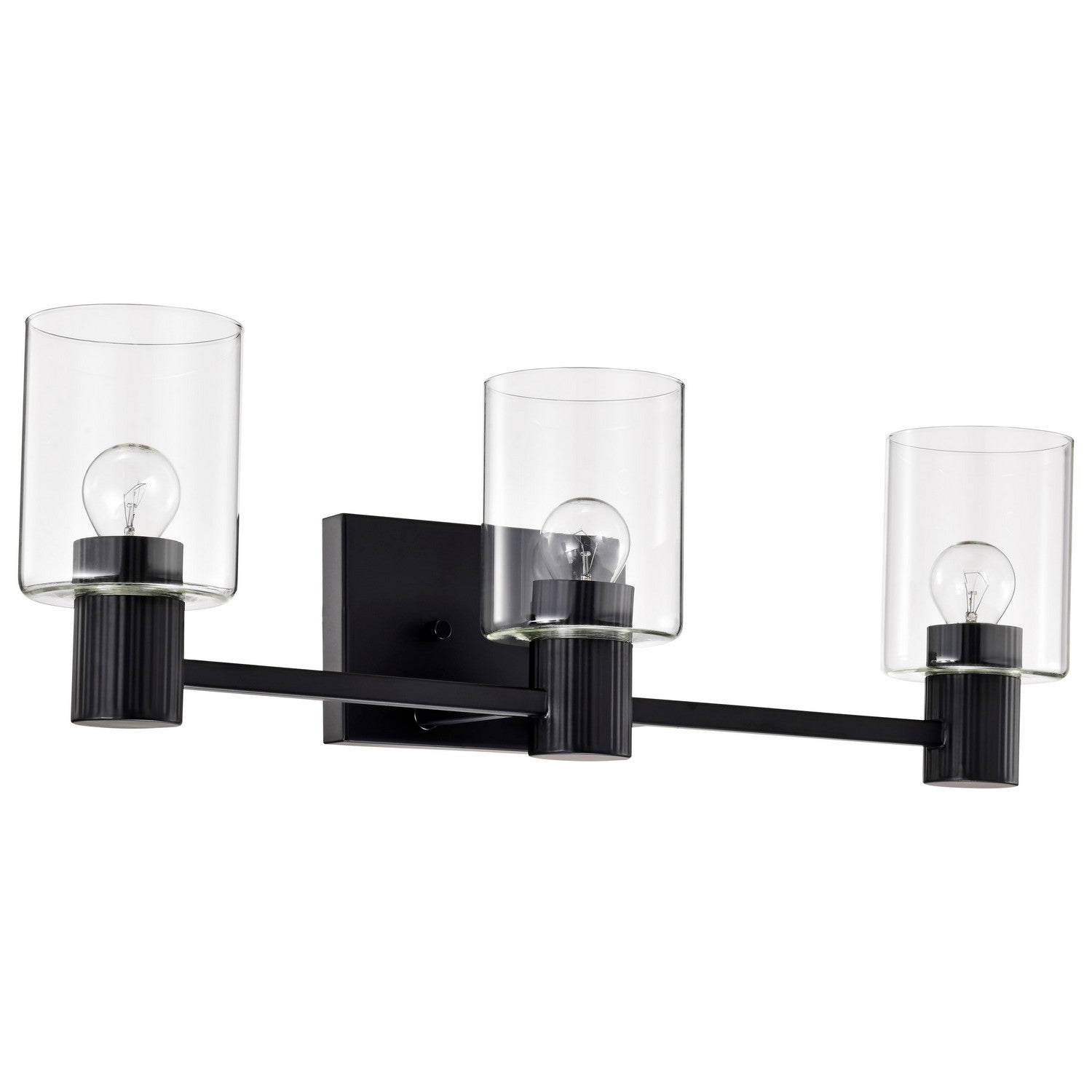 Nuvo Lighting - 60-8063 - Three Light Vanity - Clarksville - Matte Black
