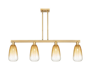 Innovations - 716-4I-BB-G480-6AM - Four Light Island Pendant - Arcadia - Brushed Brass