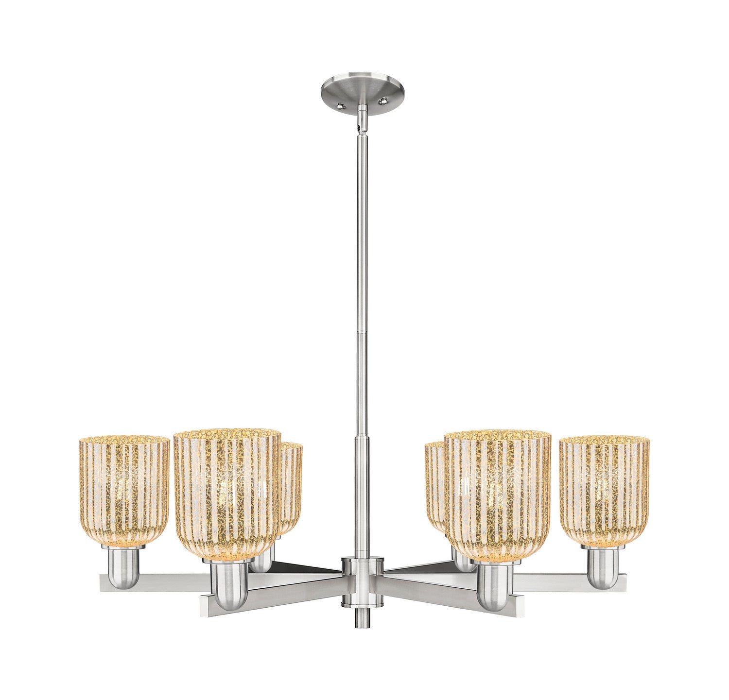 Innovations - 716-6CR-SN-G559-5ME - Six Light Chandelier - Arcadia - Satin Nickel