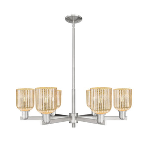 Innovations - 716-6CR-SN-G559-5ME - Six Light Chandelier - Arcadia - Satin Nickel