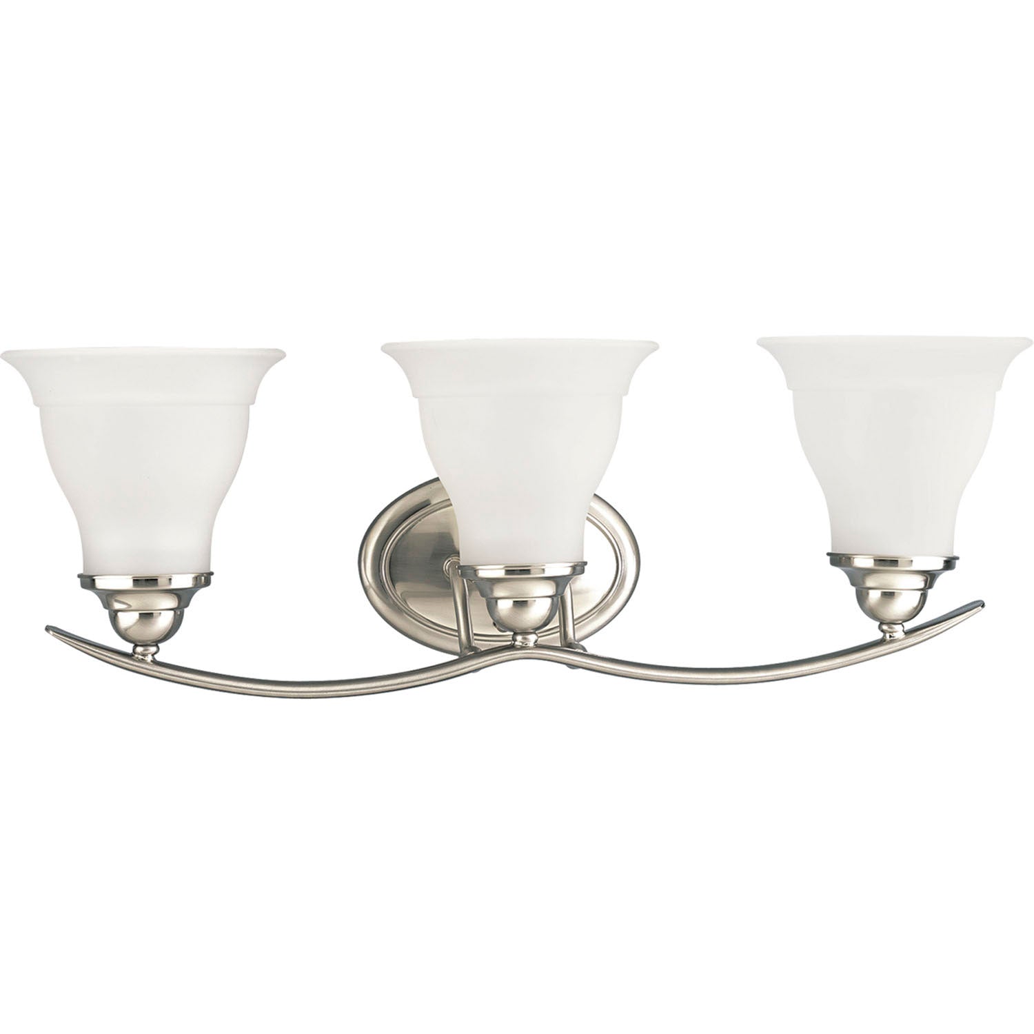 Progress Lighting - P3192-09 - Three Light Bath Bracket - Trinity - Brushed Nickel