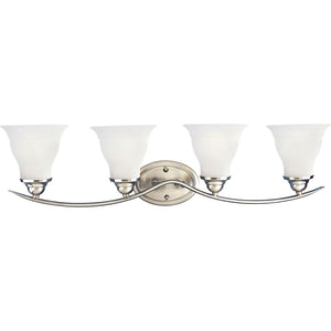 Progress Lighting - P3193-09 - Four Light Bath Bracket - Trinity - Brushed Nickel