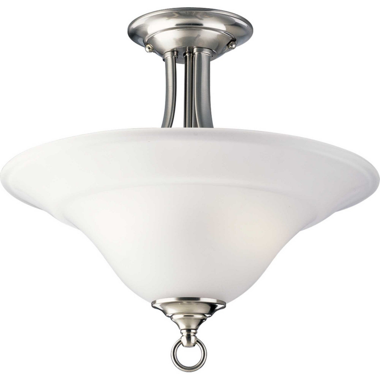 Progress Lighting - P3473-09 - Two Light Semi-Flush Mount - Trinity - Brushed Nickel